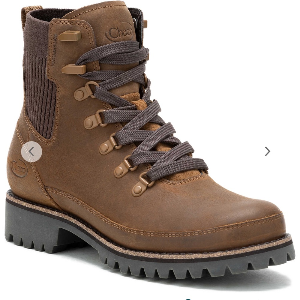 Chaco (only used twice!) Fields Lace Waterproof Boot, Maple Brown